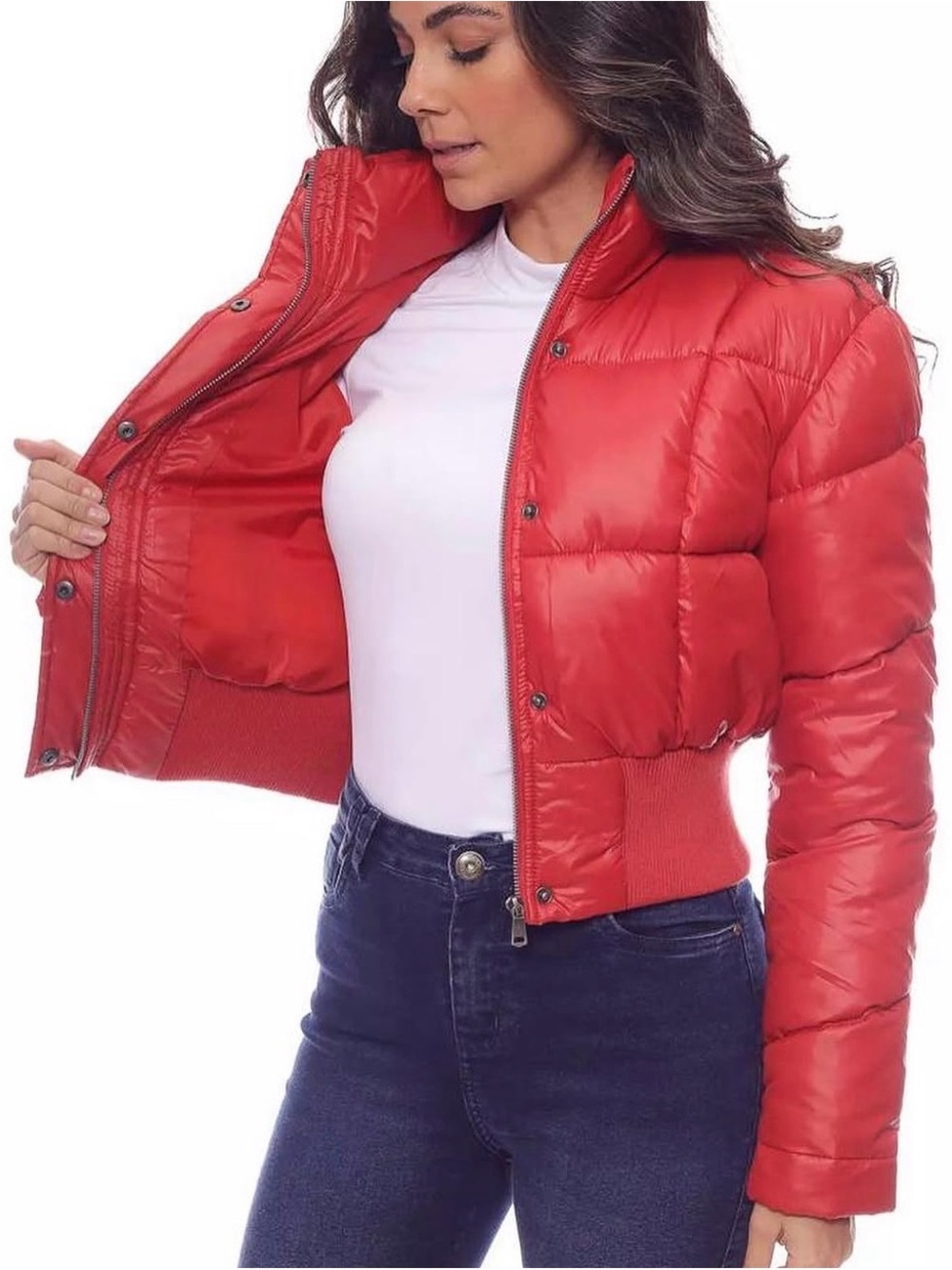 Red Puffer Jacket - Picture 2 of 3